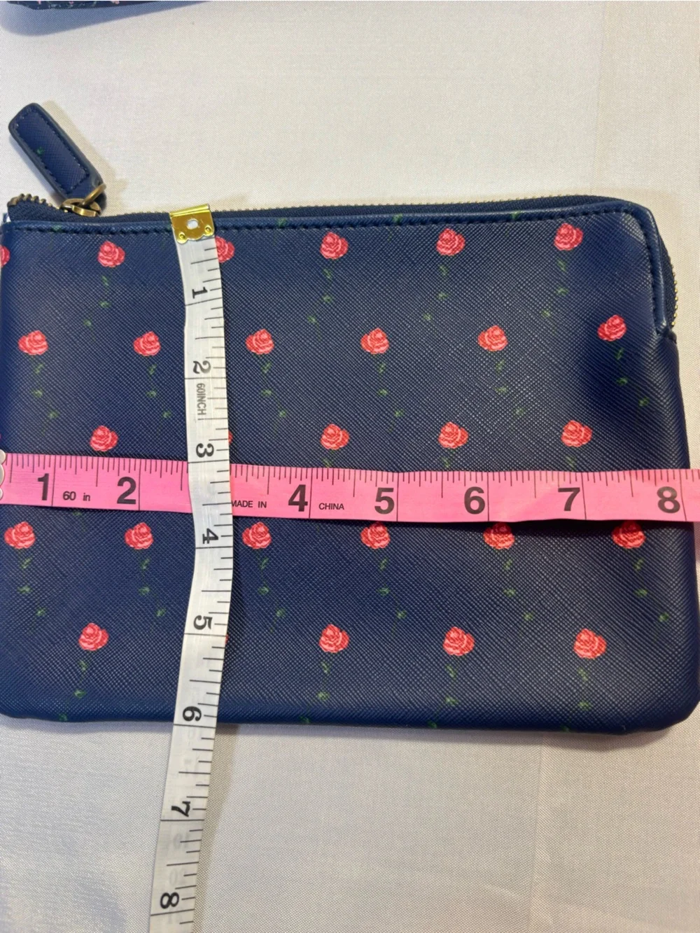 Anthropologie 3 Piece Preppy Cosmetic Bag Set New